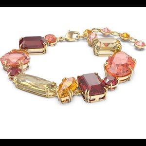 - Gema inspired ruby shades amber crystal bracelet gold plated- not swan s…